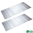 キャプテンスタッグ(CAPTAIN STAG) 【2個セット】シルバーキャンピングジャバラマット 100×200cm M-3317