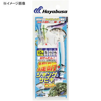 ハヤブサ(Hayabusa) 堤防ジギングサビキセット 2本鈎 30g 白×金 HA280