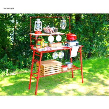 ネイチャートーンズ(NATURE TONES) The Kitchen Counter Table(キッチンカウンターテーブル)+オプションセット レッド KCT-R+OP 大型便