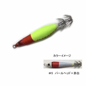 メジャークラフト 御免な 中オモリタイプ(GSNS) 25号 #5 パールヘッド×赤白