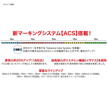ゴーセン(GOSEN) PE DONPEPE(ドンペペ) ACS 200m 0.6号/12lb 5色分 GBN02006