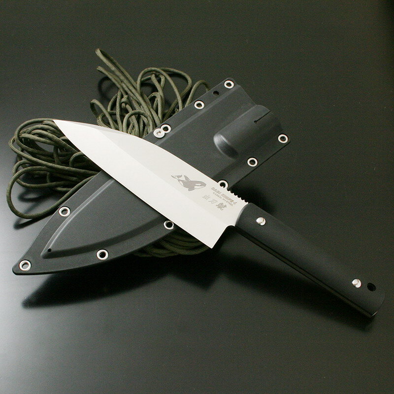 G サカイ サビナイフ 4 出刃鯱 片刃 直刃 刃長(170mm) ブラック 11470