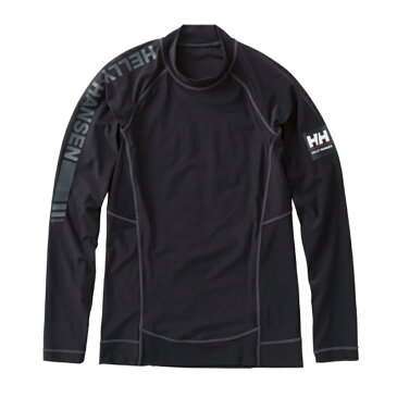 HELLY HANSEN(ヘリーハンセン) HH81803 L/S Team Rash Top(チーム ラッシュ トップ) Men's XL K(ブラック) HH81803