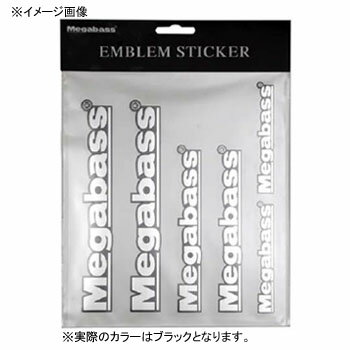 メガバス(Megabass) EMBLEM STICKER ブラック 00000039854