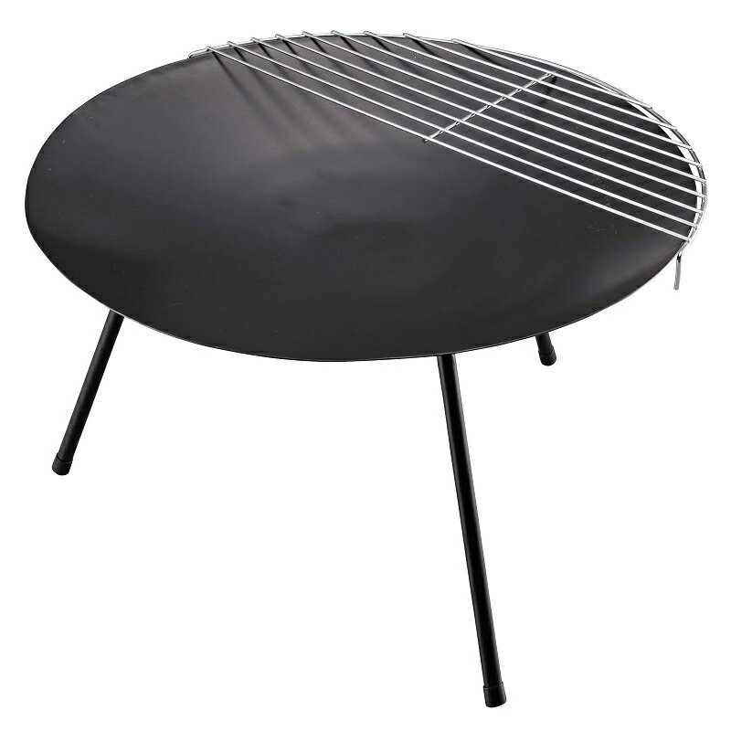 キャプテンスタッグ(CAPTAIN STAG) ラウンド ファイアベース ブラック UG-49