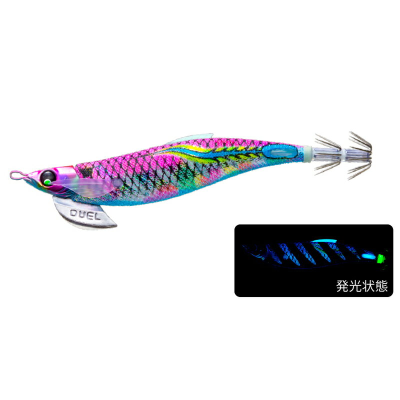 デュエル(DUEL) EZ-Q フィンプラス ランガン 3.5号 BLMP(ブルー夜光マーブルピンク) A1746-BLMP