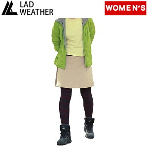 LAD WEATHER(ラドウェザー) ライトトレッキングスカート Women's L ベージュ ladpants010be-l