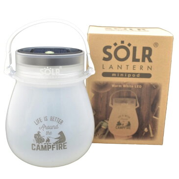 SOLR LANTERN(ソーラーランタン) SOLR LANTERN minipod Warm White LED 100ルーメン 電池式 CAMP FIRE SA451-SLR-7139