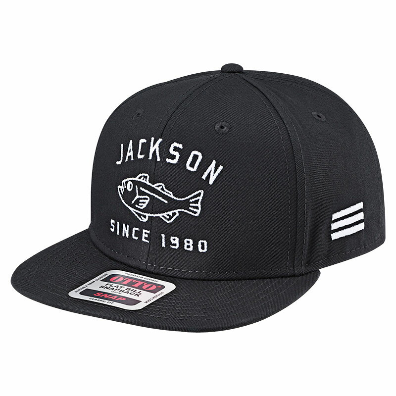 ジャクソン(Jackson) スナップバックキャップ Baseball CAP Collegefish ブラック&ブラック