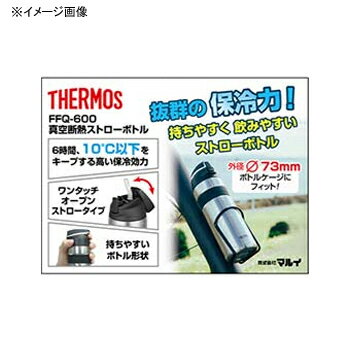 サーモス(THERMOS) FFQ-600 真空断熱ストローボトル ステンレスレッド WBT06202