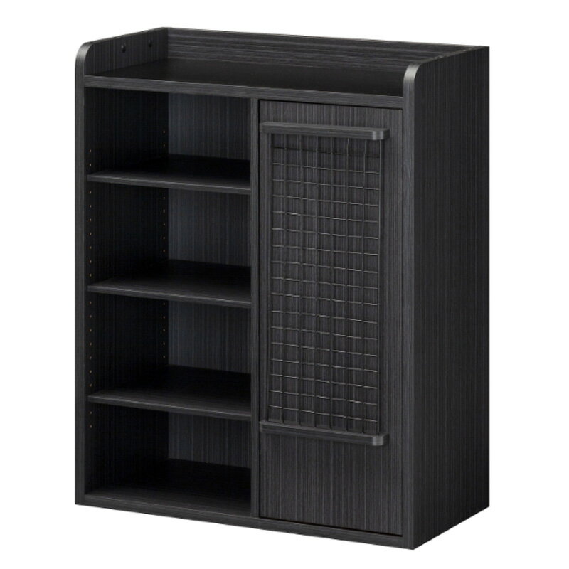 【12/5迄 最大2,000円OFF】 白井産業(SHIRAI) ストッカー ペスカレージ BK(黒木目) PSR-1080D BK 大型便