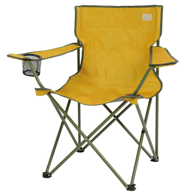 キャプテンスタッグ(CAPTAIN STAG) キャンプアウト ラウンジチェア オールドイエロー UC-1805