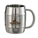 キャプテンスタッグ(CAPTAIN STAG) ダブルステンレス樽型マグカップ 420ml UH-39