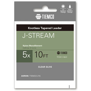 ティムコ(TIEMCO) Jストリームリーダー 10フィート 4X クリアオリーブ 175001510040