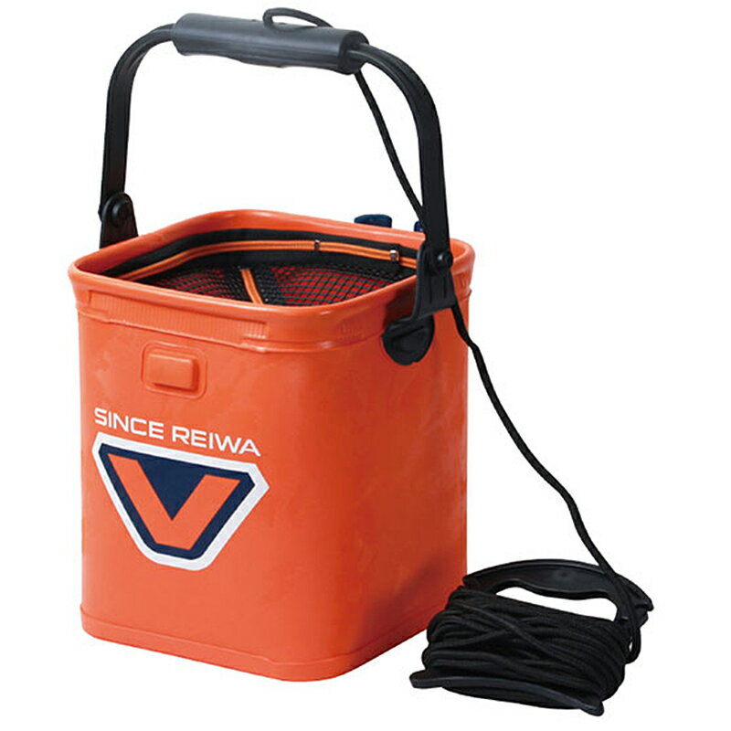 【12/5迄 最大2,000円OFF】 VICEO(ヴィセオ) ロッドホルダーライブバケツ 21cm オレンジ VC207O