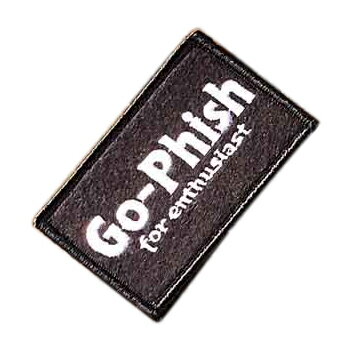 Go-Phish(ゴーフィッシュ) Go-Phish ベルクロワッペン M スクエア 1 ブラック