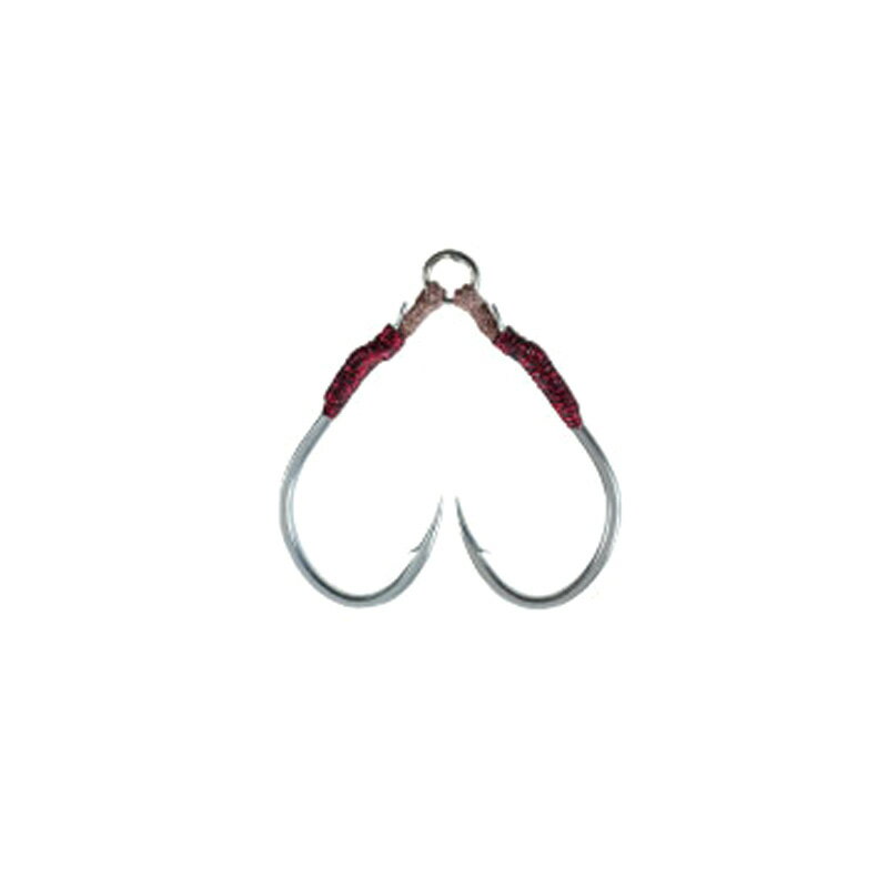 【12/1 最大2,000円OFFクーポン&全品P2】 がまかつ(Gamakatsu) P-フレックス MH 青物ツイン 2/0 シルバ..