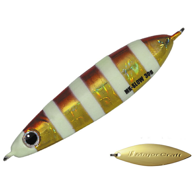メジャークラフト マキジグ スロー 40g #77 ゼブラレッドゴールド MAKI-SLW40