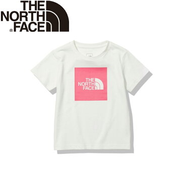 THE NORTH FACE(ザ・ノースフェイス) 【21春夏】ショート スリーブ カラード ビッグ ロゴ ティー キッズ 130 ホワイト×プリムピンク(WM) NTJ82023
