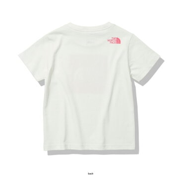 THE NORTH FACE(ザ・ノースフェイス) 【21春夏】ショート スリーブ カラード ビッグ ロゴ ティー キッズ 130 ホワイト×プリムピンク(WM) NTJ82023