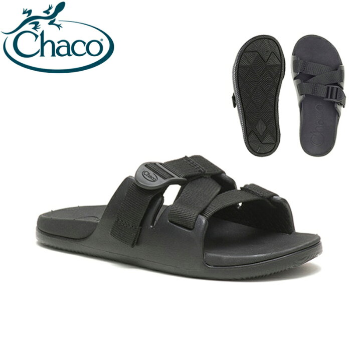 Chaco(チャコ) Ks CHILLOS SLIDE(キッズ チロス スライド) 1(20cm) ブラック 12367018337010