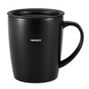 ハリオグラス (HARIO) フタ付き保温マグ300 ブラック SMF-300-B