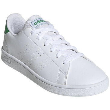 adidas(アディダス) ADVANCOURT K 21.5cm フットウェアホワイト×グリーン×グレーツー ADJ-EF0213-215
