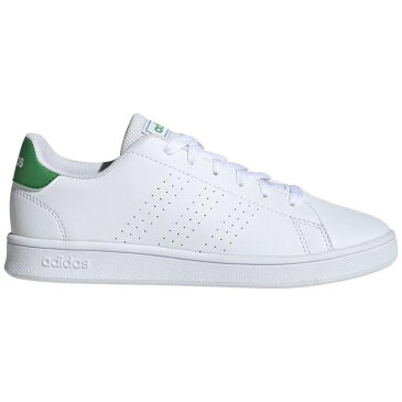 adidas(アディダス) ADVANCOURT K 21.5cm フットウェアホワイト×グリーン×グレーツー ADJ-EF0213-215
