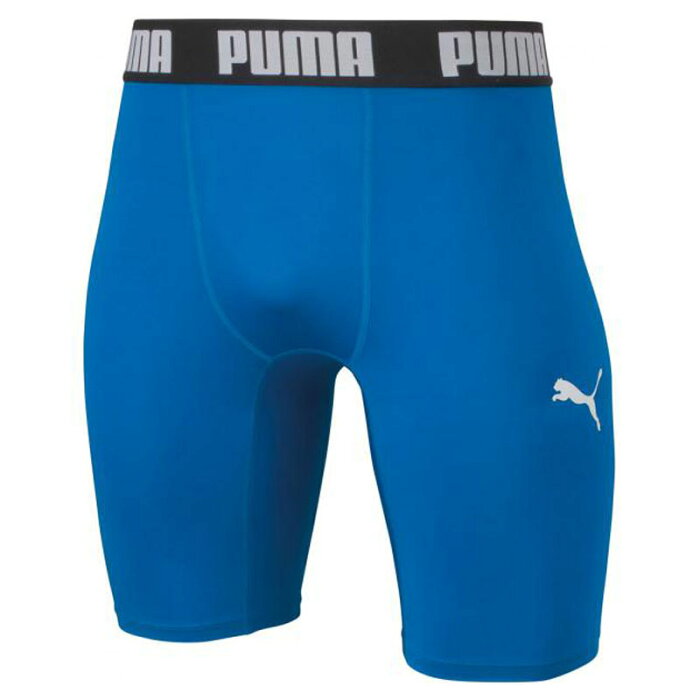 PUMA(プーマ) コンプレッション ジュニアショートタイツ 130 02(エレクトリック ブルー レモネード×ホワイト 656334