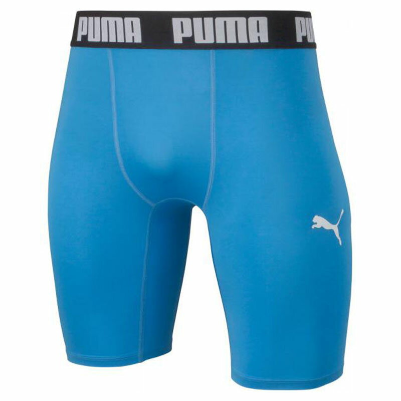 PUMA(プーマ) コンプレッション ジュニアショートタイツ 120 12(サックス×ホワイト) 656334