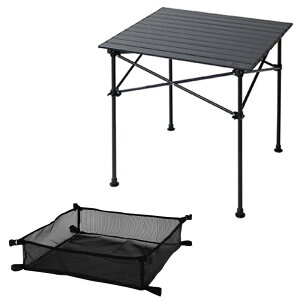 TENT FACTORY(テントファクトリー) スパイダー2WAYロールトップテーブルM+スパイダーロールトップメッシュボックス【2点セット】 12×19×70.5 TF-2RT7070