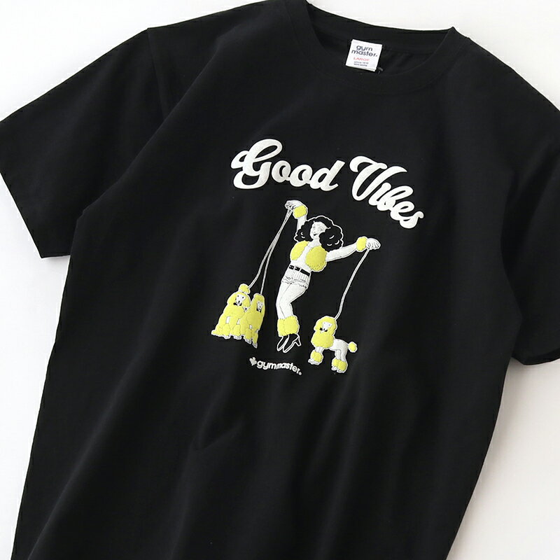 gym master(ジムマスター) Good Vibes Tee M ブラック(05) G674601