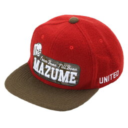 MAZUME(マズメ) mazume FLAT CAP ホッピングスカル フリー レッド MZCP-569