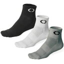 【エントリーでP5倍！4月3日10時まで】 OAKLEY(オークリー) 3P SOCK 23-25 25〜27cm Eco(エコ) U-11604 その1