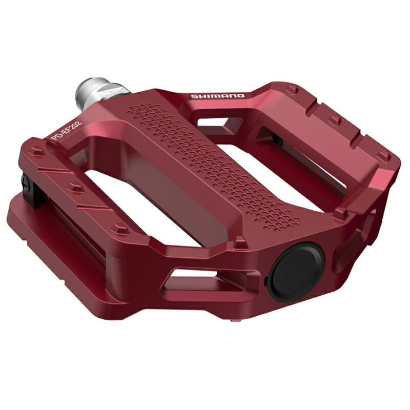 シマノ(SHIMANO)/サイクル EF202 フラットペダル トレッキング/カジュアルライド用 サイクル/自転車 レッド EPDEF202R