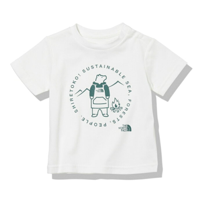 THE NORTH FACE(ザ・ノース・フェイス) 【22春夏】S/S SHIRETOKO TOKO TEE(ショートスリーブシレトコトコティー)ベビー 80cm ホワイト(W) NTB32266ST