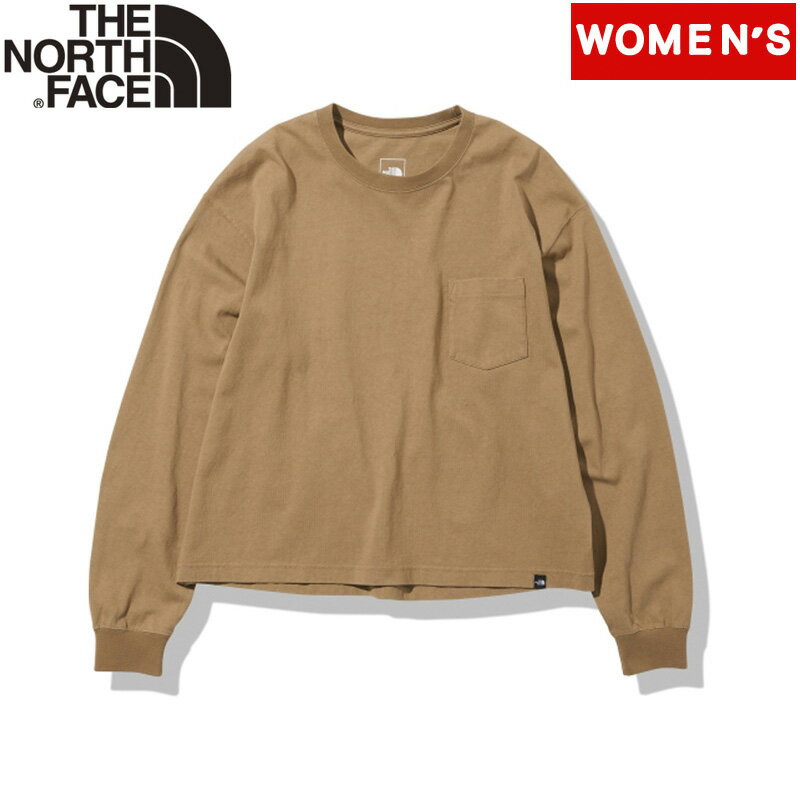 THE NORTH FACE(ザ・ノース・フェイス) 【22春夏】L/S HEAVY COTTON TEE(ロングスリーブヘビーコットンティー)ウィメンズ L ユーティリティブラウン(UB) NTW32244