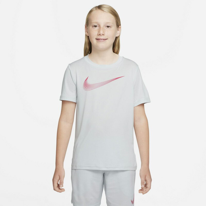 NIKE(ナイキ) Dri-FIT ジュニア ボーイズ ショートスリーブ トレーニングトップ 140cm (025)フォトンダスト NJP-DM8535-025