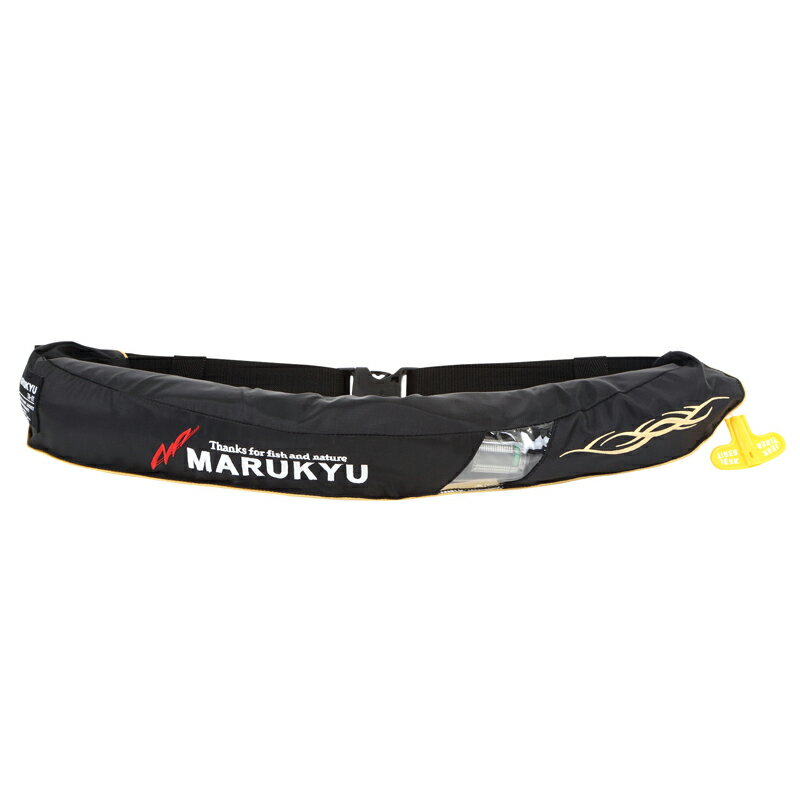 マルキュー(MARUKYU) ウエストタイプラフトジャケット型式承認品 TR-01 タイプA 遊漁船(釣り船)対応 ブラック 18144