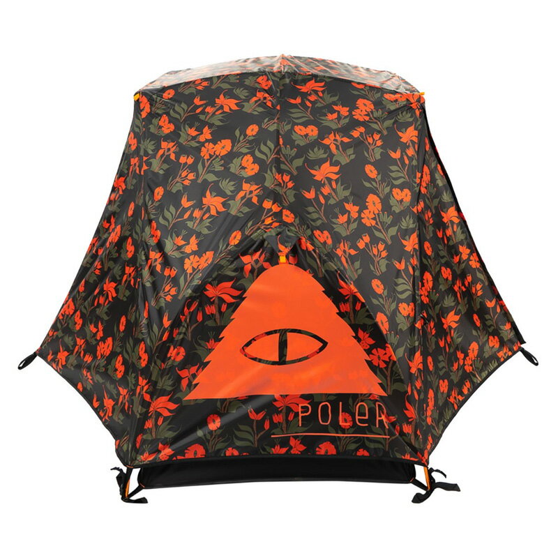 1 PERSON TENT ORCHID FLORAL BLACK