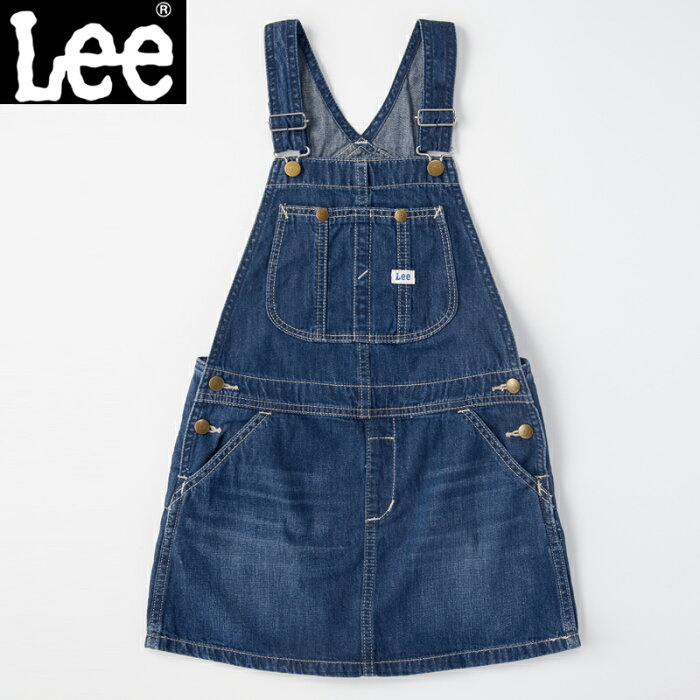 Lee(リー) 【22春夏】Kid's DUNGAREES OVERALL SKIRT キッズ 150cm D.USED LK6152-236