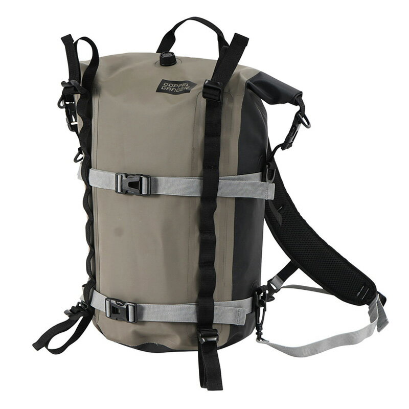 ドッペルギャンガー(DOPPELGANGER) TARPAULIN DAYPACK 3(ターポリン デイパック 3) 20L カーキ・ブラック DBT422-ML