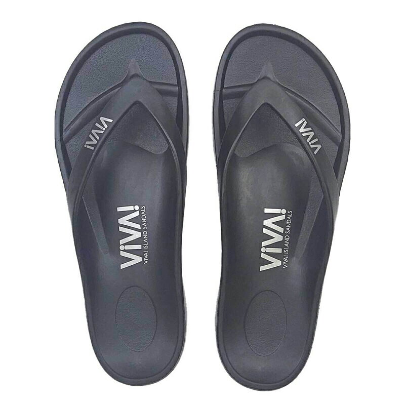 ビバアイランド(VIVA! ISLAND) 【日本製】FLIP FLOP(フリップ フロップ)/ビーチサンダル 27 Black V-82..