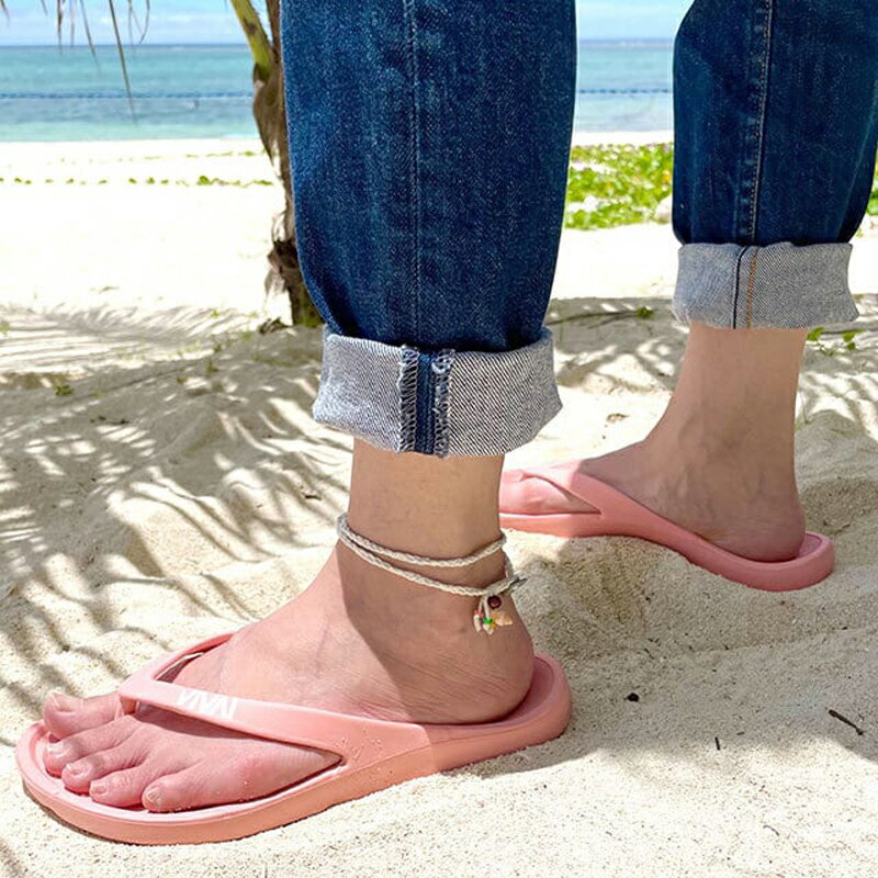 ビバアイランド(VIVA! ISLAND) 【日本製】FLIP FLOP(フリップ フロップ)/ビーチサンダル 25 Salmon V-821111