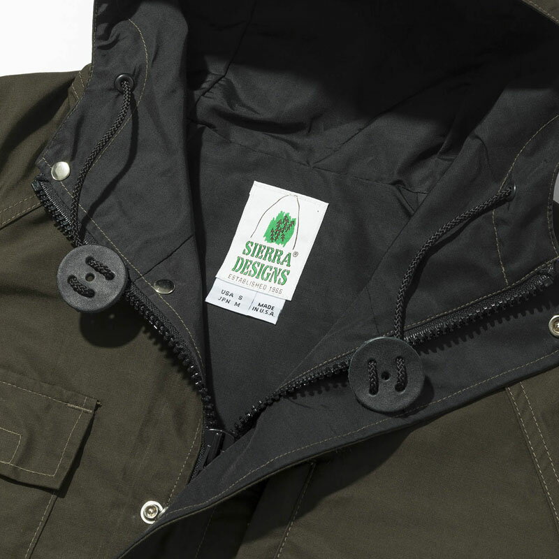 SIERRA DESIGNS(シエラデザインズ) SHORT PARKA(ショートパーカー) M Olive Drab×Black 8002 3