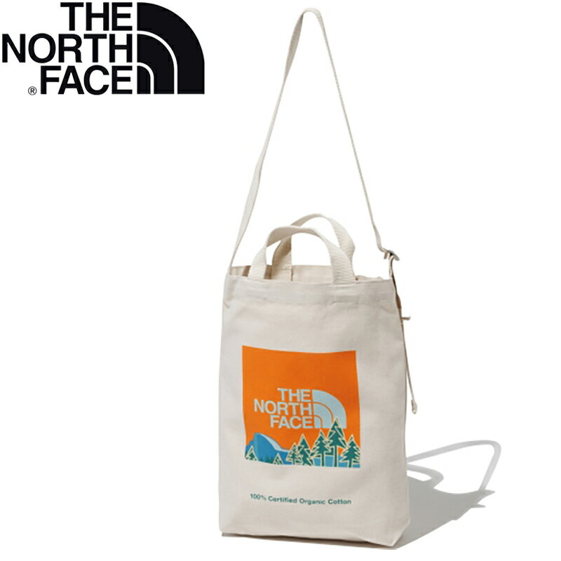 楽天ナチュラム 楽天市場支店THE NORTH FACE（ザ・ノース・フェイス） K ORGANIC COTTON TOTE（キッズ オーガニックコットン トート） ナチュラル×ヨセミテスクエアプリント（NS） NMJ82250