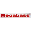 メガバス(Megabass) カッティングステッカー Megabass 10cm レッド