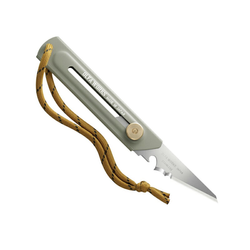 オルファワークス(OLFAWORKS) 替刃式ブッシュクラフトナイフBK1 アッシュグレー アッシュグレー OW-BK1-AG