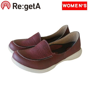 Re:getA(リゲッタ) Women's ローファー ホワイト ソール ドライビング ローファー ウィメンズ L RBR(レッドブラウン) R078