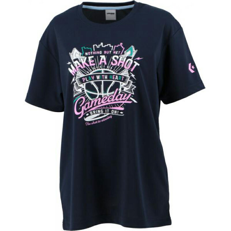 CONVERSE(コンバース) ウィメンズ プリント半袖Tシャツ レディース スポーツ/カジュアル/バスケットボール/ダンス S ネイビー(2900) CB331352